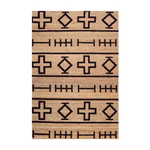 Venta al por mayor de lujo alfombra de área de felpa con patrón de Chevron natural símbolos nativos indios para la decoración del hogar conjunto de espacio de la habitación - Product Image 1