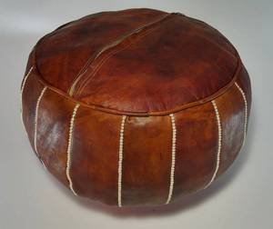 Pouf marocain, pouf pouf en cuir Marocain, pouf en cuir, salon pouf, pouf, - Product Image 1