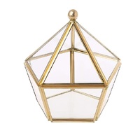 Boîte à bijoux en métal de Super bonne qualité boîte en verre faite à la main vaisselle de Table à bas prix boîte à bijoux en verre décorative