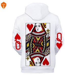 Sudadera con capucha para hombre y mujer, ropa de calle de alta calidad, con forro polar de rizo francés, Logo personalizado, color blanco, 100% algodón - Product Image 4