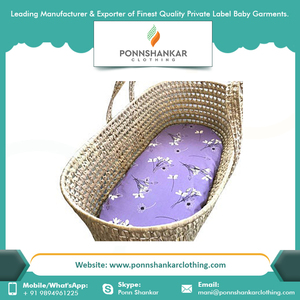 Ecofriendly Super Soft Pure 100% Organic Cotton Bassinet Sheets Manufacturer - Product Image 6