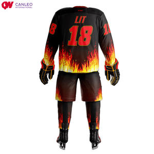 ชุดฮ็อกกี้น้ำแข็งชุดฮ็อกกี้น้ำแข็งดีไซน์แบบระเหิด - Product Image 5