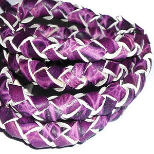 Cordon de bijoux en cuir tressé élégant de 8mm de haute qualité pour bracelet à bricoler soi-même et autres accessoires prix de gros - Product Image 1