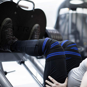 GAF Venta al por mayor Levantamiento de pesas personalizado Fuerte 7mm Manga de rodilla de neopreno para apoyar la rodilla Levantamiento pesado 7mm Mangas de rodilla de neopreno - Product Image 2