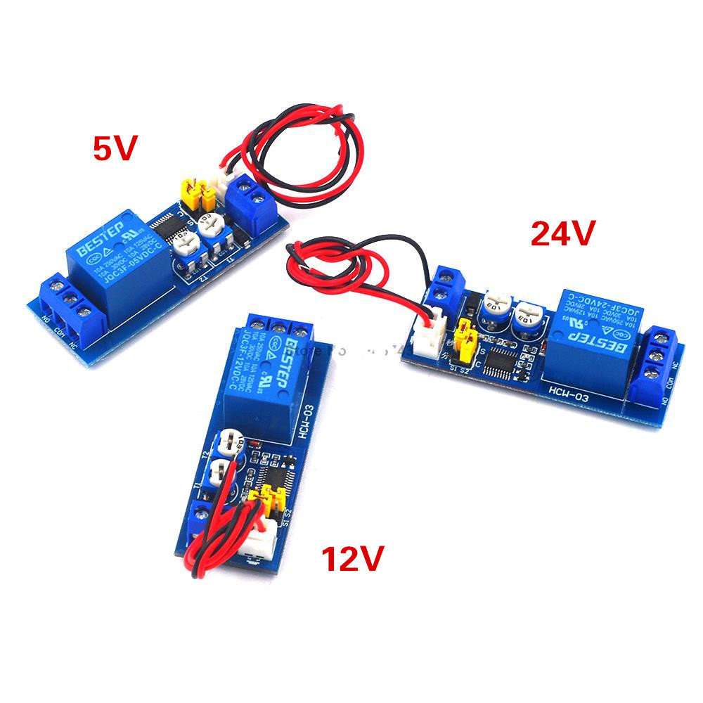 Modulo Timer Relè DC 12V Con Ritardo Accensione E Spegnimento - Interruttore Programmabile