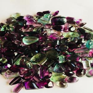 Pierre précieuse lâche de fluorite naturelle de qualité AAA certifiée IGI traitée thermiquement - Product Image 6