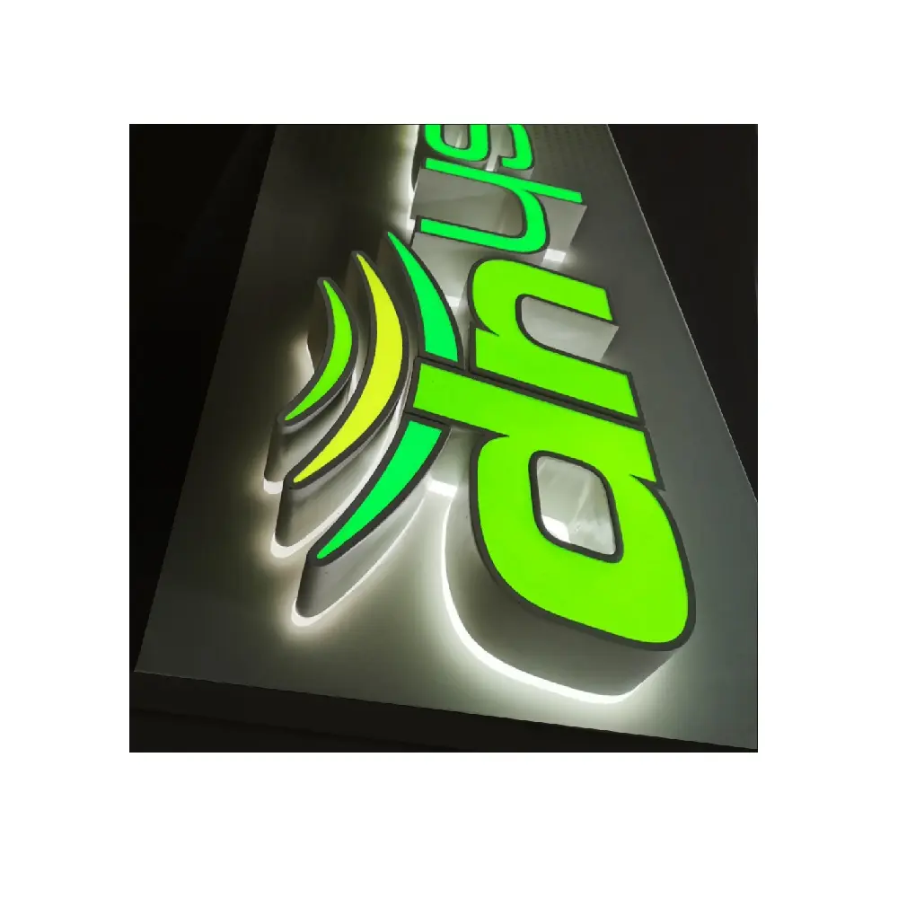 Transformer Power Supply Sign Board Designs Letter Illuminated Logo Light 3D Glow Outdoor Advertising Led Sign Board