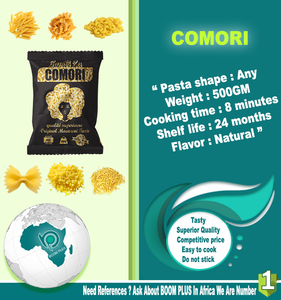 Pâtes de blé dur de marque privée Comori 500g, macaronis et spaghettis certifiés Halal, vente en gros vers l'Afrique du Sud - Product Image 2