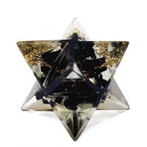 Orgonita de turmalina negra pulida Merkaba Star Cristal curativo espiritual Piedra de orgonita pulida - Product Image 1