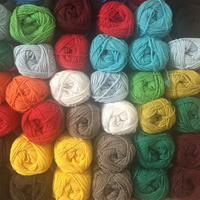 Eco-Friendly 100% Cotton Crochet Yarn Soft Combing Anti-Pilling Feature Dyed Fancy Knitting and Weaving Yarn