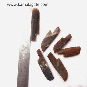 Wholesale 4 Inch Hand Knapped Gemstone Arrowhead <b>Knife</b> Semi-Precious Stone <b>Crafts</b> with Natural Agate <b>Knife</b> Point - Product Image 3