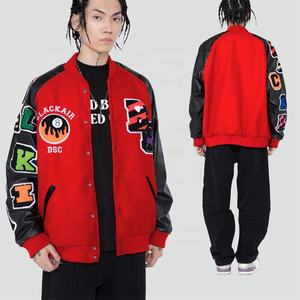 Vestes universitaires personnalisées Vestes de baseball Col montant Écologiques Coupe-vent Prix d'usine pour hommes - Product Image 3