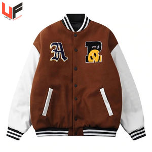 Chaqueta universitaria Letterman de alta calidad hecha a medida para hombre, venta al por mayor, ropa informal de último diseño con chaqueta en blanco de calidad para hombre - Product Image 1