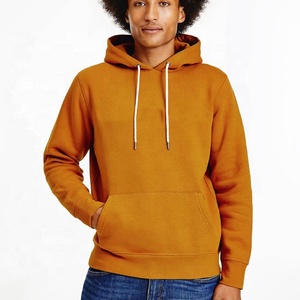 2022 diseño Premium Slim Fit 100% algodón Sudadera con capucha de invierno para hombre logotipo personalizado impreso jersey de gran tamaño bordado Color sólido - Product Image 1