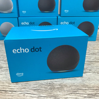 סדר חדש הד דוט 4th דור w/ Alexa קול מדיה מכשיר-פחם חדש לגמרי