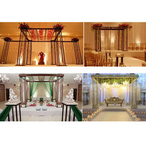 Mandap de Hierro Metálico Contemporáneo para Bodas, Decorativo, Estilo Indio, a Precio Accesible, NUEVA YORK - Product Image 1
