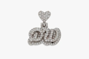 RB Gems Custom 925 Silver VVS Diamond Charm Pendant Iced Rose Gold Plating Luxury Fine Jewelry IGI Certified Brilliant Cut - Product Image 6