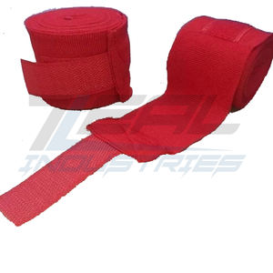 ถุงมือชกมวยสำหรับผู้ชายและผู้หญิงผ้าคอตตอนยืดหยุ่นแบบมืออาชีพผ้าพันมือยืดได้โลโก้ออกแบบได้ตามต้องการ - Product Image 1