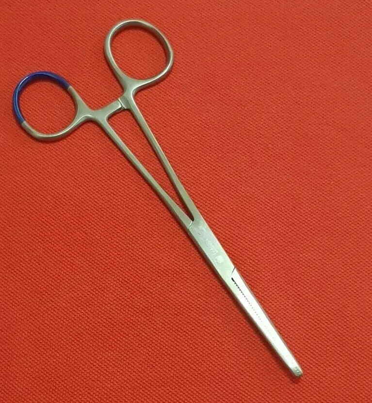 Chirurgische Hämostat-Erbsen zange Gerade Verriegelung zange Arterien klemme 6 1/4"