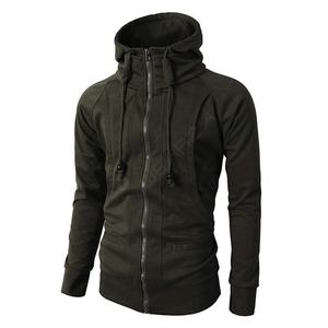 Nuevo estilo Streetwear Vintage tela de algodón pesado hombres polar Zip Up sudaderas con capucha ligeras de alta calidad Zip Up sudaderas con capucha para el calor - Product Image 4