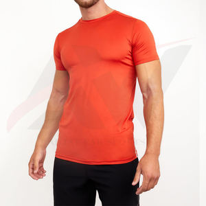 Meilleures ventes en gros de vêtements de fitness slim à manches courtes et col en O en coton de haute qualité t-shirt pour hommes streetwear design personnalisé - Product Image 3