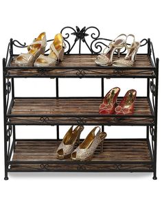 Large Wooden <b>Shoe</b> <b>Rack</b> with Seat & Shelf Simple Design Metal Organizer in Black for Home Hospital <b>Storage</b> Living Room Entryway - Product Image 3
