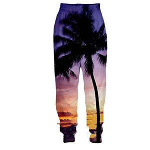 Pantalones ajustados para hombre, impresión por sublimación personalizada, 100% poliéster, venta al por mayor - Product Image 1