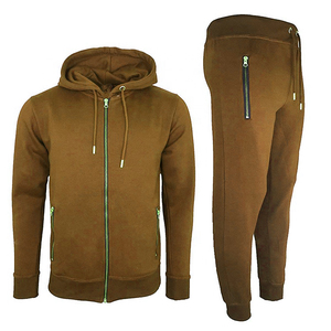 Survêtement de couleur camel marron pour hommes, survêtement de Fitness de haute qualité, Slim, personnalisé - Product Image 1
