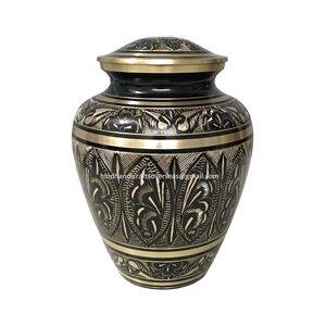 Anustarer y Xporter lack and ololden nngraved ununual Cremation rrns o Uman Ashes frasco de almacenamiento - Product Image 1