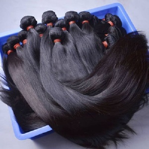 Paquetes de extensión de cabello humano virgen indio sin procesar MAGNÍFICO Recto sedoso Onda natural DESCUENTO PELO DE PELUCA REMY - Product Image 5