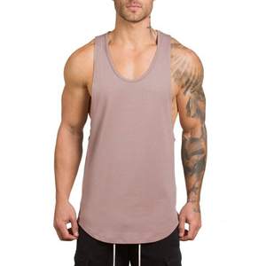 Débardeur de gymnastique à col rond pour hommes professionnels Débardeurs de musculation Muscle Singlet avec conception personnalisée - Product Image 4