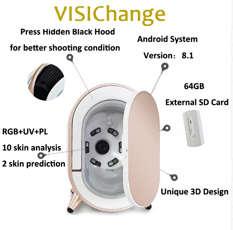 Skin Scope Face Analyzer Portable Skin Scanner Analysis For Beauty Salon