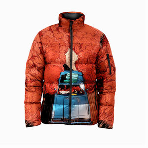 Chaqueta gruesa cálida de invierno 2025 para hombre, chaqueta acolchada con capucha personalizada de alta calidad con cuello levantado, cremallera de sublimación térmica - Product Image 5