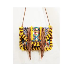 Bolso de mano de diseñador, bolso de mano de la India, bolso de yute de noche - Product Image 4