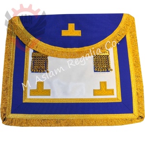 Porte-Étendard Tablier attaché Pleine robe cuir Maître Maçon Tablier | Provinciaux robe Tablier et col - Product Image 4