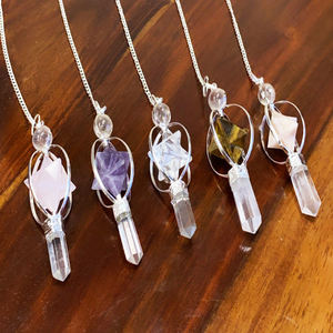 Spinning Merkaba Star Pendule Pierre de guérison naturelle en gros pour la méditation et la guérison Reiki - Product Image 1