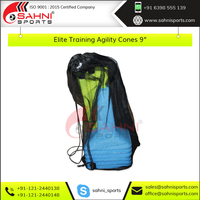 Cônes d'agilité en plastique durables Sahni Sports de 9 pouces TCM-24 pour l'entraînement au football et au basketball, améliorant les performances et la stabilité