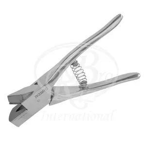 Ear notcher aluminum with v-shaped notch stainless steel pig ear tag plier ergonomic handle animal ear notcher