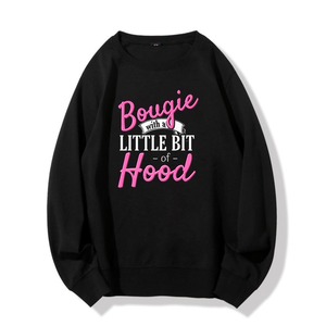 Sweat-shirt à col rond personnalisé OEM pour femmes, style streetwear uni avec logo pour la saison d'automne - Product Image 2