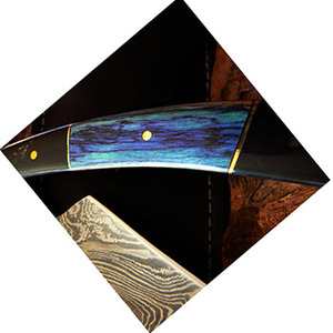 ASAP Eco-friendly Damascus Stainless Steel Foldable Fixed Blade <b>Shaving</b> Razor with Wood Handle for Face & Body <b>Shaving</b> (Male) - Product Image 1
