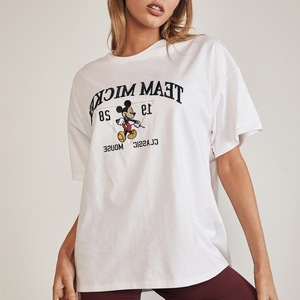 เสื้อยืดผ้าฝ้าย100% สำหรับผู้หญิง,สินค้ามาใหม่คอลเลกชันเสื้อยืดน้ำหนักเบา - Product Image 2