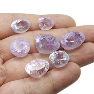 Zirconia facetada kunzita natural varios tamaños 13X12MM 20X13MM diamante blanco sintético rectángulo ovalado corazón varios tamaños - Product Image 2