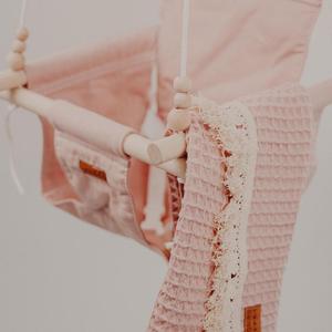 Balançoire pour bébé de qualité supérieure, rose bonbon, cadeau de premier anniversaire, décoration moderne pour bébé - Product Image 1