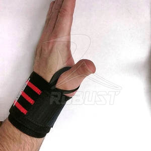 สายรัดข้อมือนีโอพรีนสำหรับออกกำลังกายยกน้ำหนักด้ามจับสบายปรับแต่งโลโก้ได้ - Product Image 4