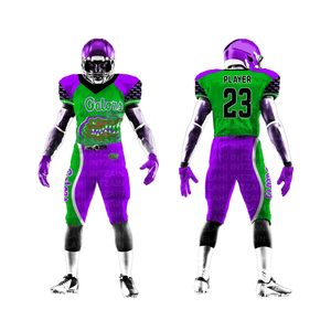<b>Best</b> Wholesale Custom Design & Logo American <b>Football</b> Uniforms Good Quality Team Wear American <b>Football</b> Jersey Short Sets - Product Image 4