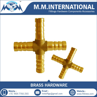 Raccord en T égal en laiton à compression, têtes mâles forgées, raccords de tuyauterie pour connexions d'eau, MM International, garantie 1 an, vente en gros