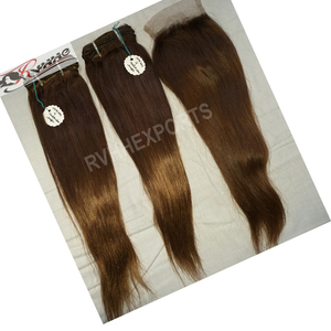 Extensiones de Cabello 100% humano, cabello Remy liso sin procesar, precio al por mayor - Product Image 6