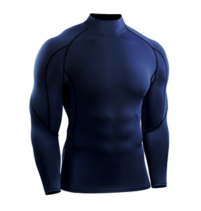 T-shirt de sport moulant pour homme, couleur unies, séchage rapide, Compression, Fitness, Top - Product Image 1