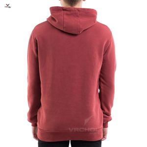 2020 personnalisé en gros Streetwear hommes à capuche 100% coton imprimé brodé Techniques tricoté polaire grande taille couleur Pure - Product Image 2