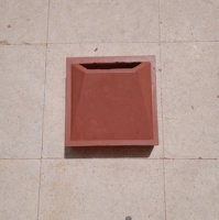 Briques creuses en terre cuite de 20x20x60 mm, utilisées pour la construction de murs, le revêtement, fabrication indienne